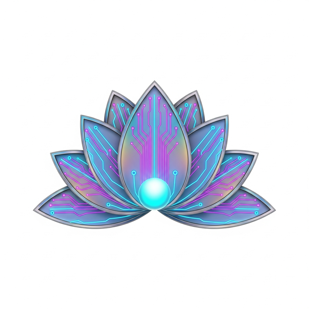 Cyberflora Bloom: Future-Nature Fusion Tee design 1772879445 futuristic cyber organic art