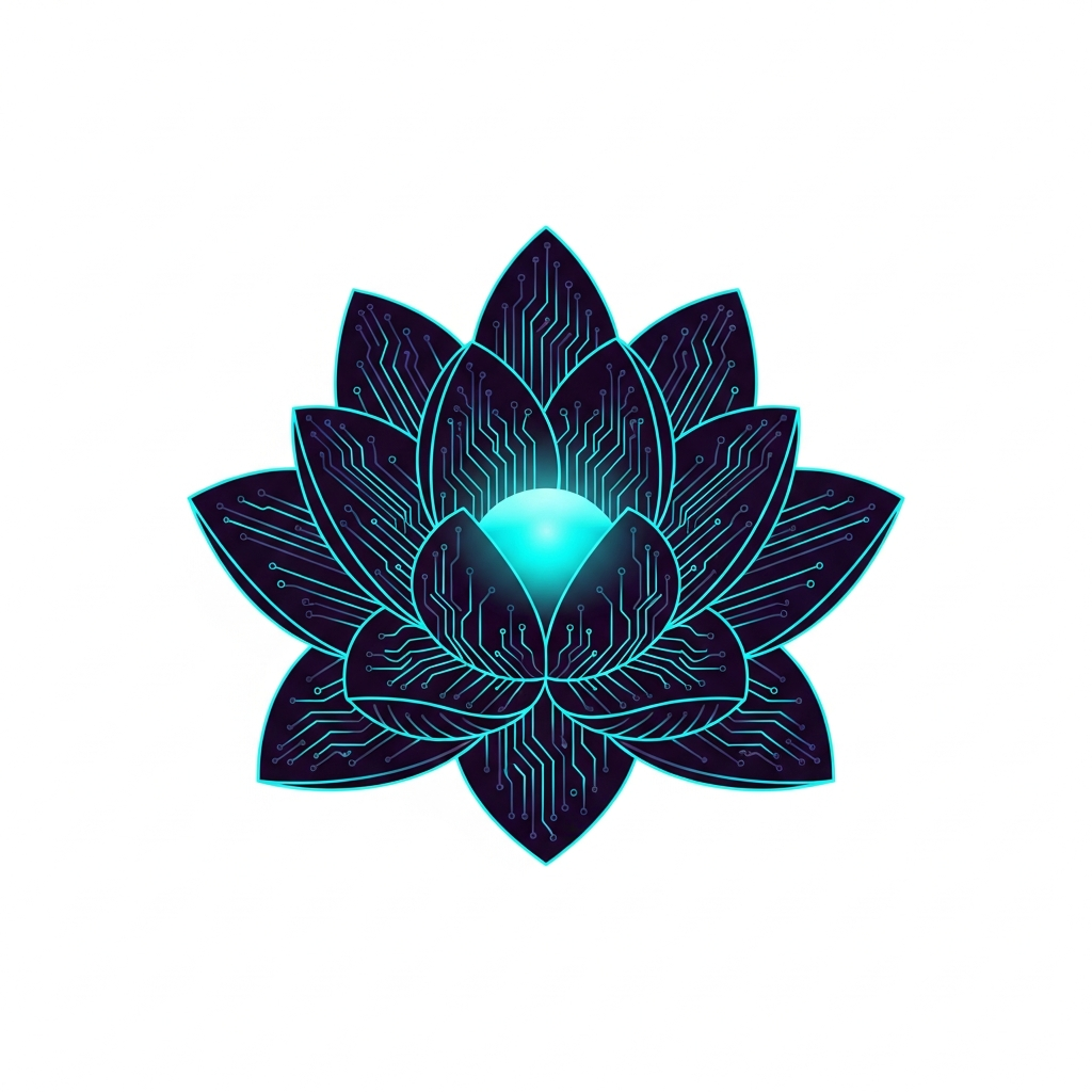 Cybernetic Bloom: Future Nature Tee design 1772920818 futuristic cyber organic art