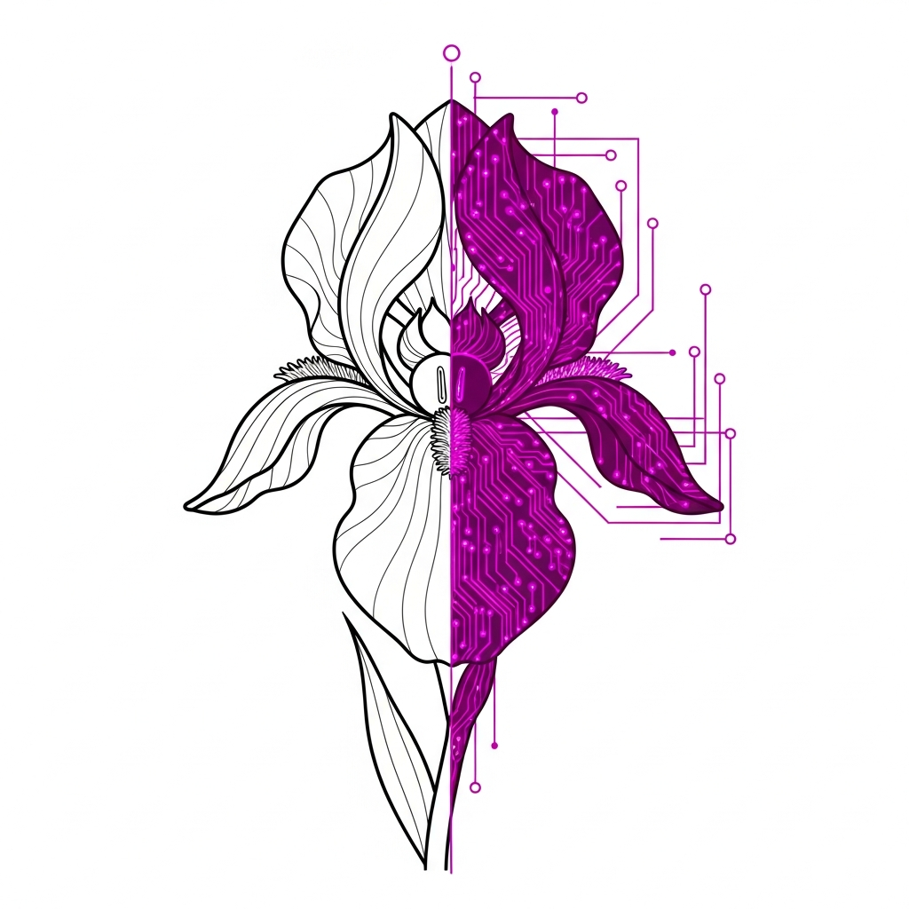 Cyber-Flora Symbiosis Graphic Tee design 1774476012 futuristic cyber organic art