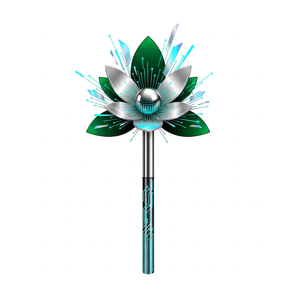 Bionic Bloom: Future Nature Tee design 1774562456 futuristic cyber organic art